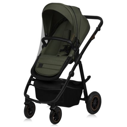 Lionelo - Комбинированная коляска 2 в 1 AMBER PLUS Лесной зелёный