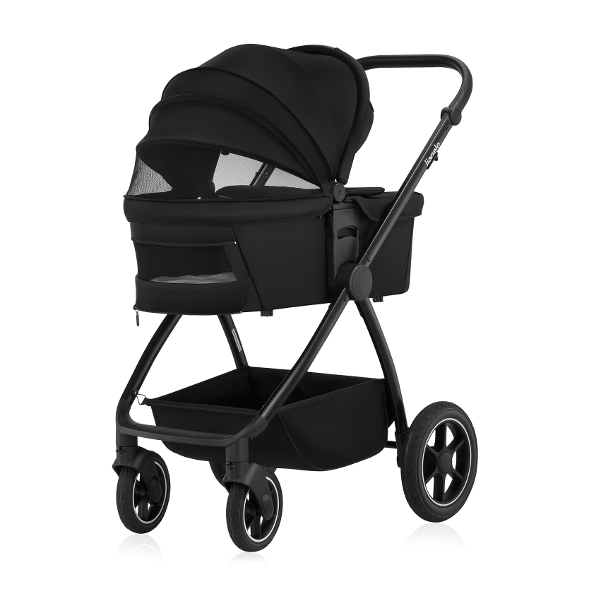 Lionelo - Комбинированная коляска 2 в 1 MERIL Black Onyx