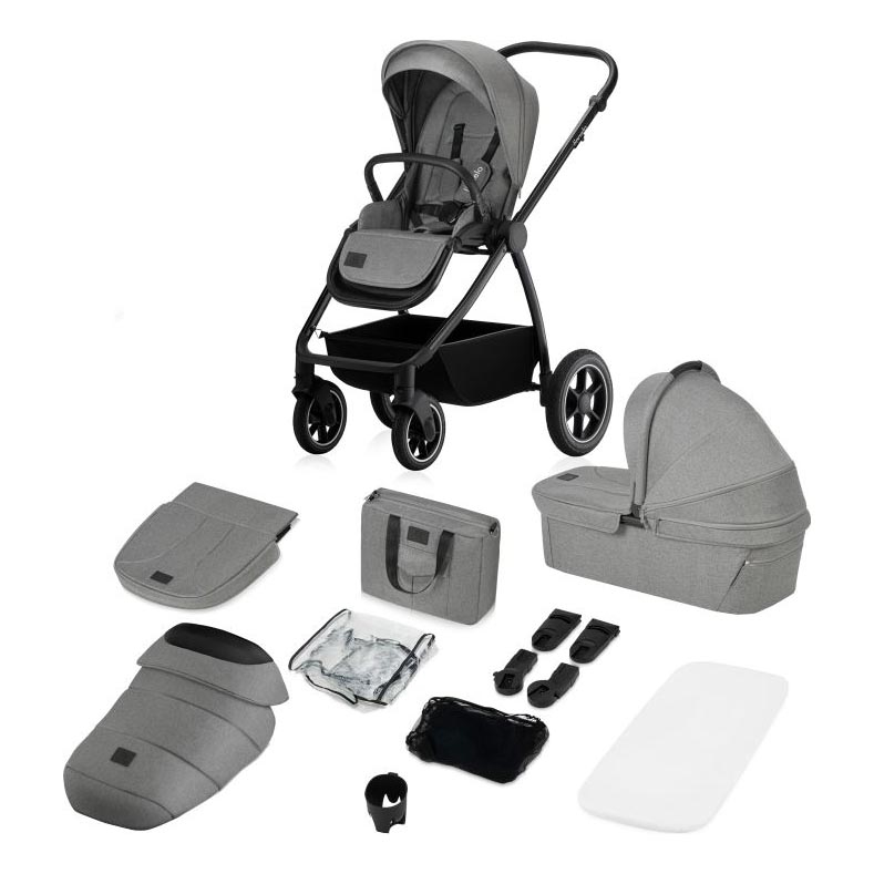Lionelo - комбинированная коляска 2 в 1 MERIL Grey Stone