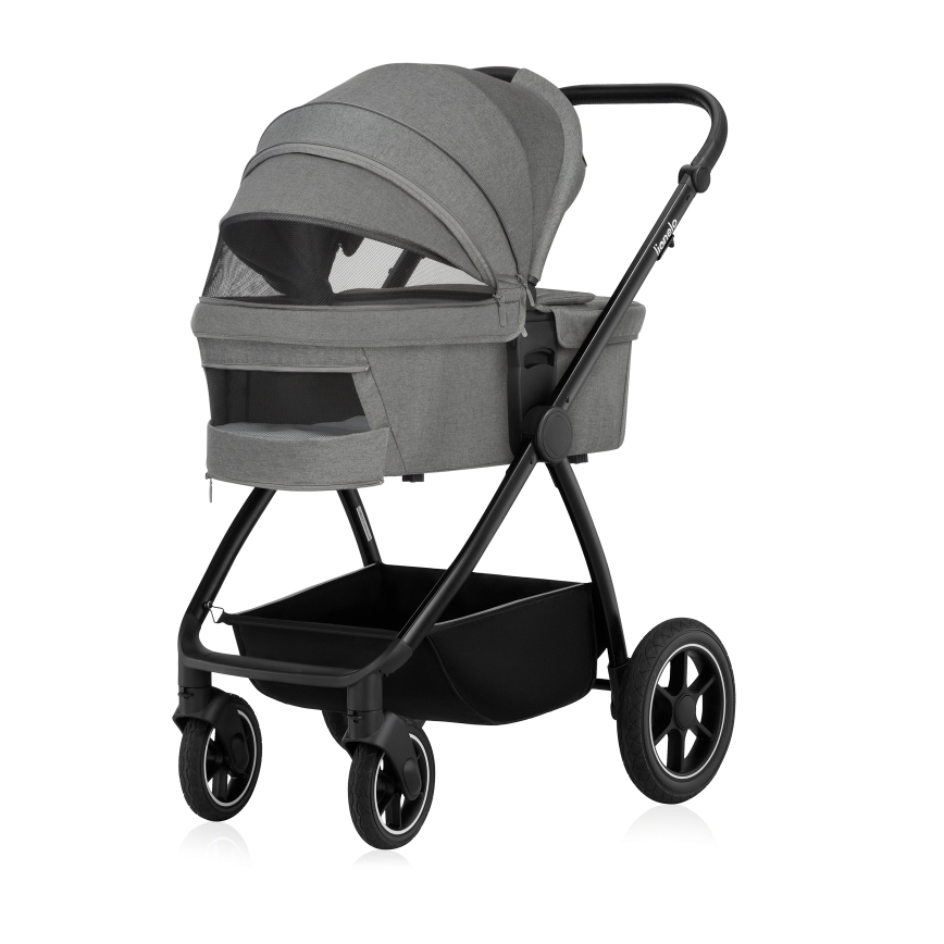 Lionelo - комбинированная коляска 2 в 1 MERIL Grey Stone