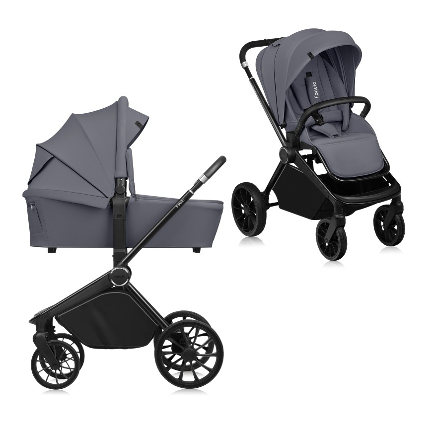 Lionelo - Комбинированная коляска 2 в 1 MIKA PLUS Grey Stone