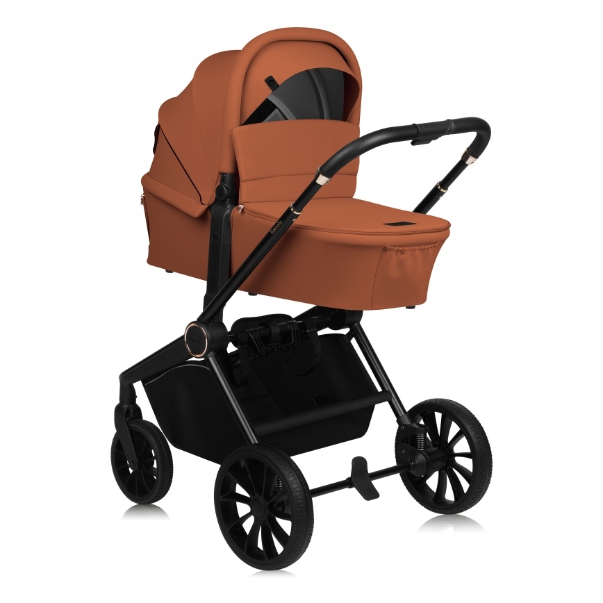 Lionelo - Комбинированная коляска 2 в 1 MIKA PLUS Коричневый ржавый