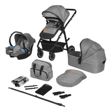 Lionelo - комбинированная коляска 3 в 1 BIANKA Grey Stone