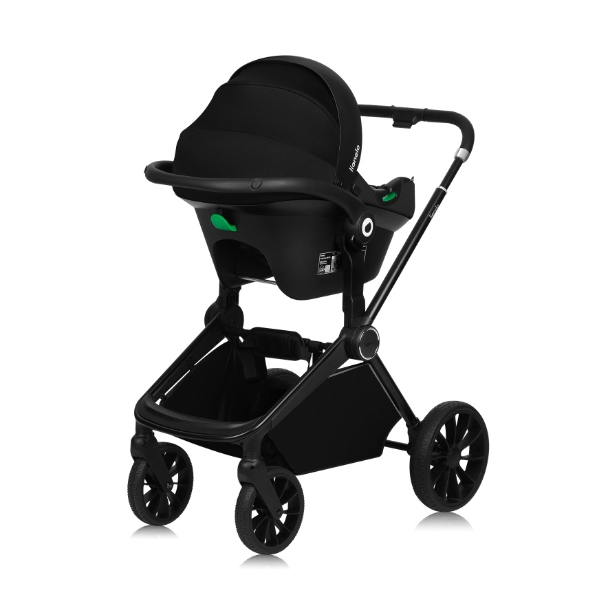 Lionelo - Комбинированная коляска 3 в 1 MIKA PLUS Черный оникс
