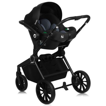 Lionelo - Комбинированная коляска 3 в 1 MIKA PLUS Черный оникс