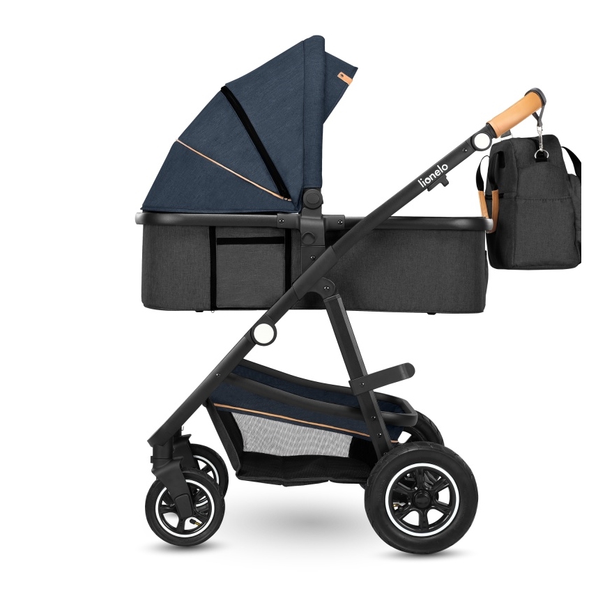 Lionelo - комбінована коляска 2 в 1 AMBER Blue Navy