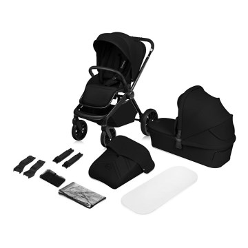 Lionelo - Комбінована коляска 2 в 1 MIKA PLUS Black Onyx