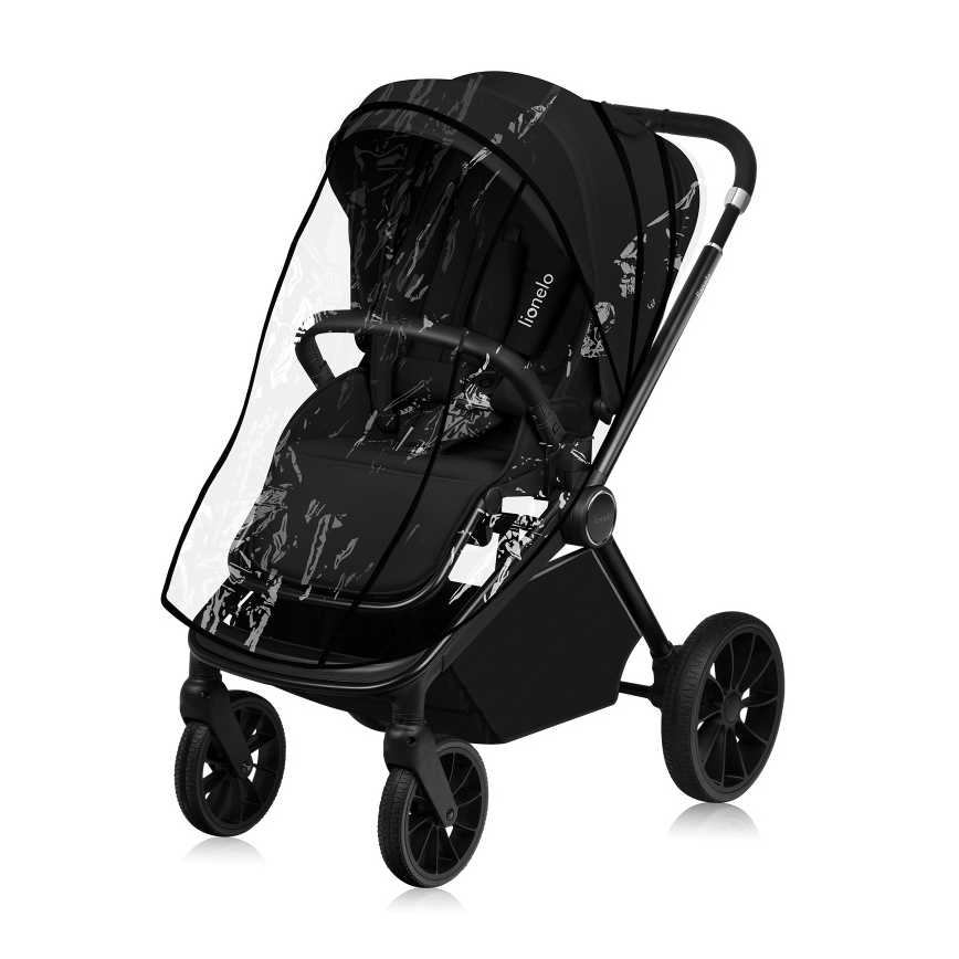 Lionelo - Комбінована коляска 2 в 1 MIKA PLUS Black Onyx