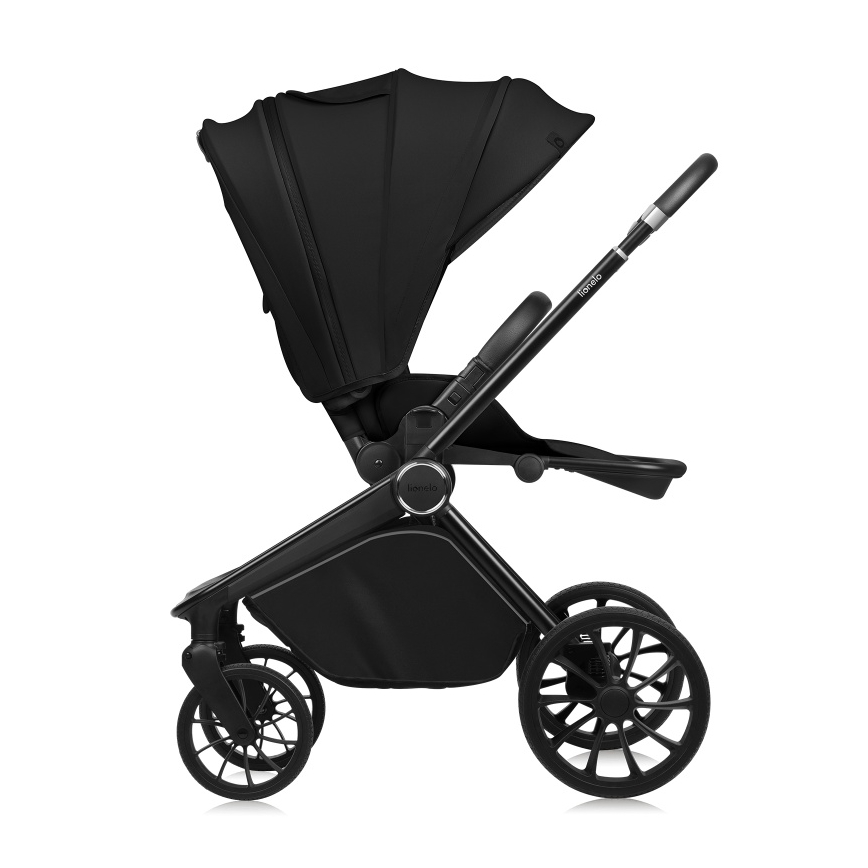 Lionelo - Комбінована коляска 2 в 1 MIKA PLUS Black Onyx