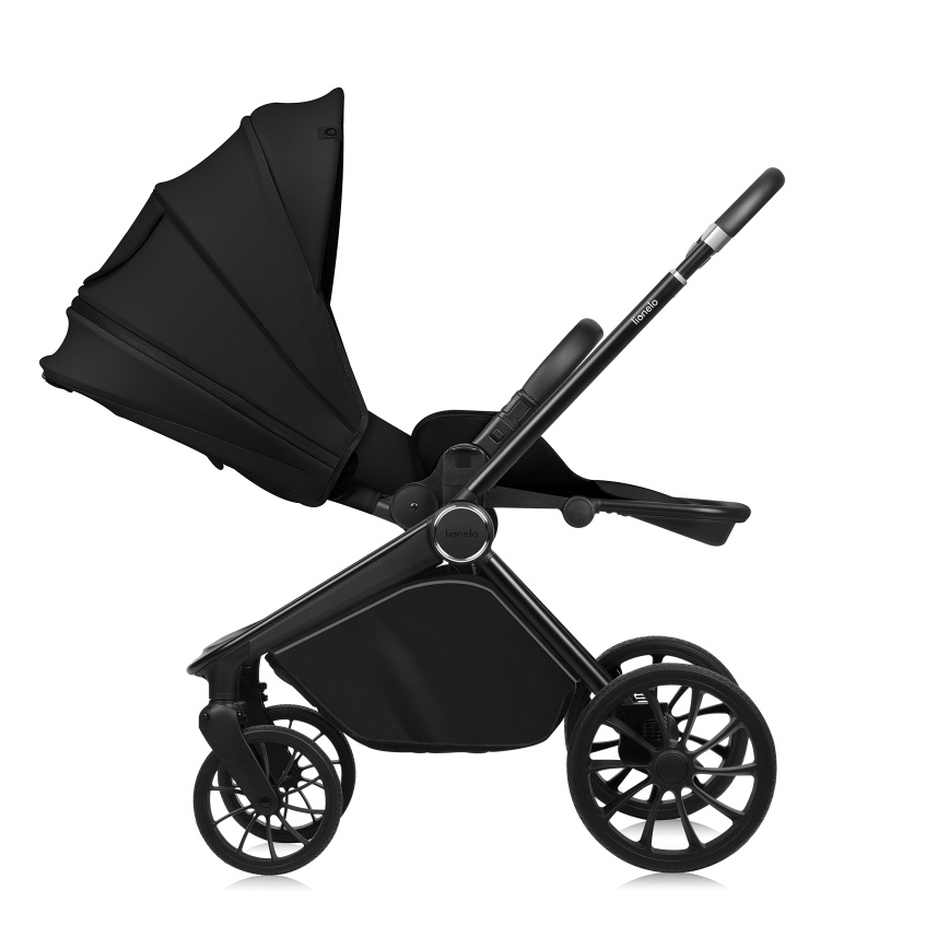 Lionelo - Комбінована коляска 2 в 1 MIKA PLUS Black Onyx