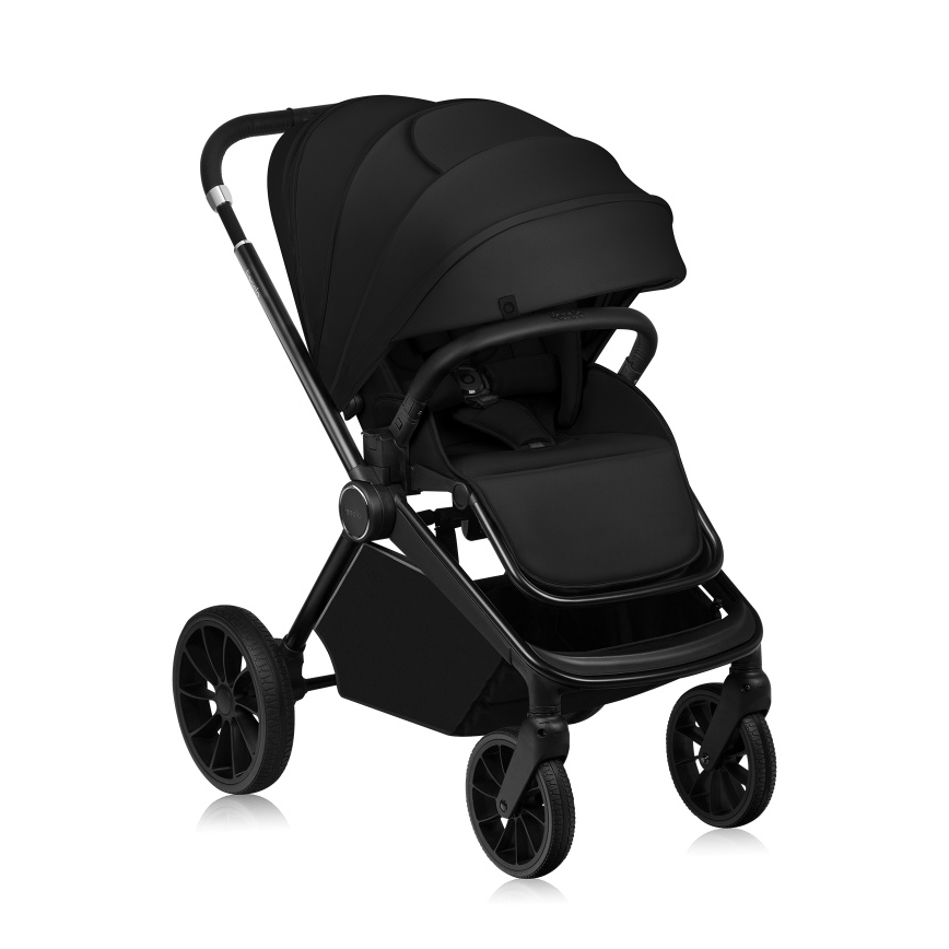 Lionelo - Комбінована коляска 2 в 1 MIKA PLUS Black Onyx