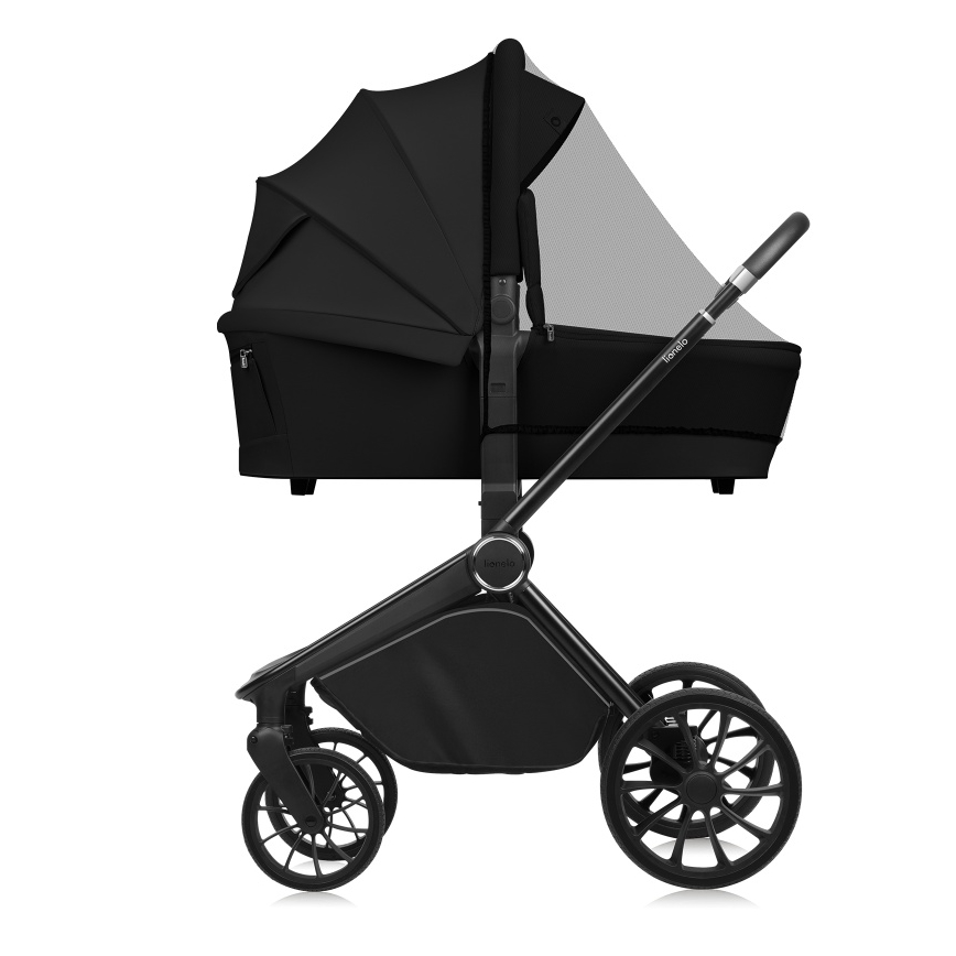 Lionelo - Комбінована коляска 2 в 1 MIKA PLUS Black Onyx