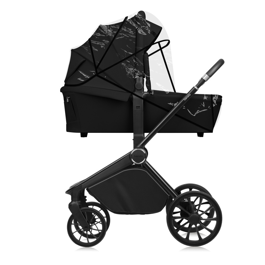 Lionelo - Комбінована коляска 2 в 1 MIKA PLUS Black Onyx