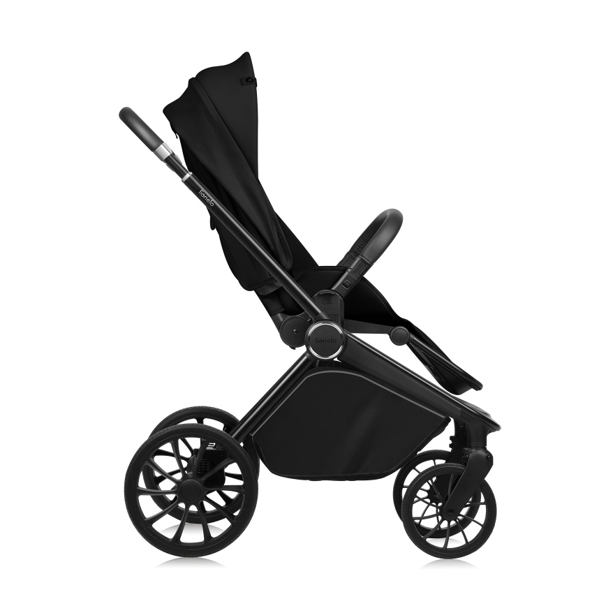 Lionelo - Комбінована коляска 2 в 1 MIKA PLUS Black Onyx