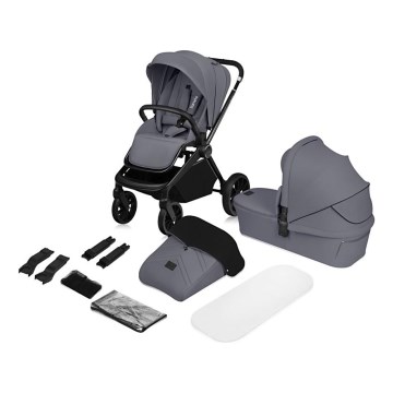 Lionelo - Комбінована коляска 2 в 1 MIKA PLUS Grey Stone