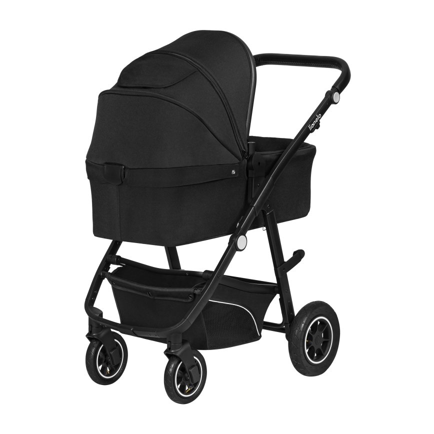 Lionelo - Комбінована коляска 3 в 1 BIANKA Black Onyx