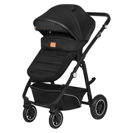 Lionelo - Комбінована коляска 3 в 1 BIANKA Black Onyx
