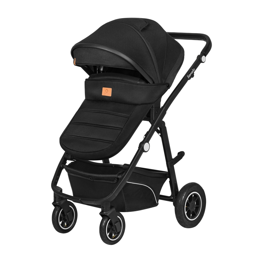 Lionelo - Комбінована коляска 3 в 1 BIANKA Black Onyx