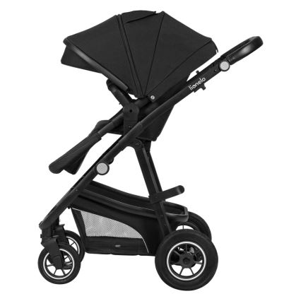 Lionelo - Комбінована коляска 3 в 1 BIANKA Black Onyx