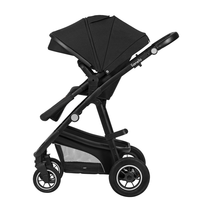 Lionelo - Комбінована коляска 3 в 1 BIANKA Black Onyx