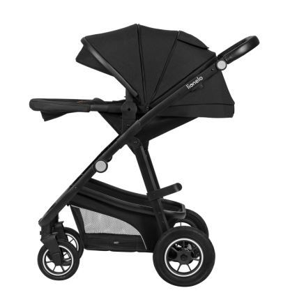Lionelo - Комбінована коляска 3 в 1 BIANKA Black Onyx