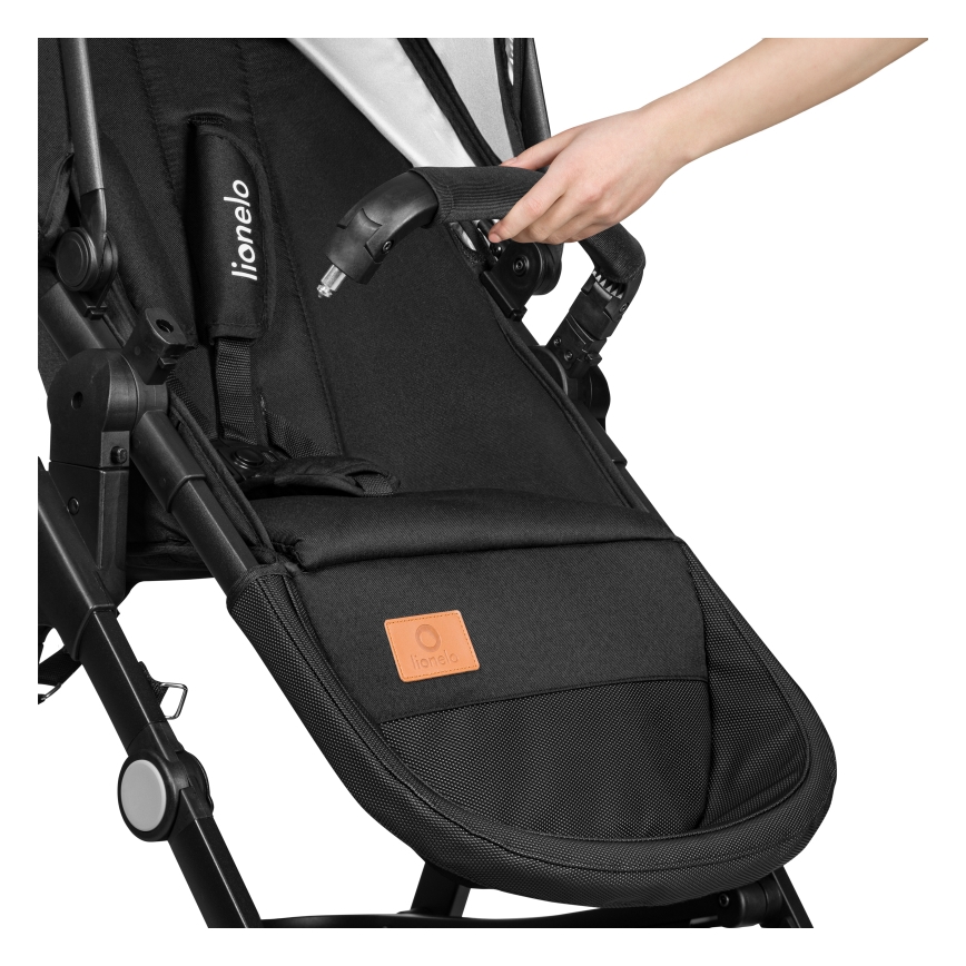 Lionelo - Комбінована коляска 3 в 1 BIANKA Black Onyx