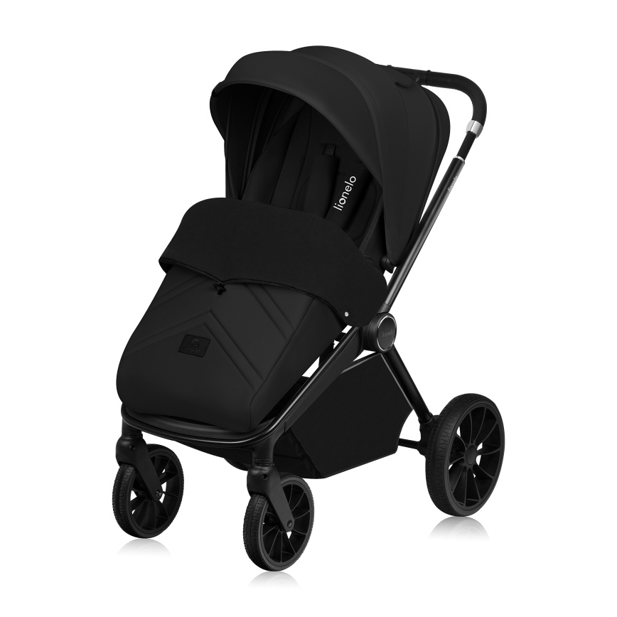 Lionelo - Комбінована коляска 3 в 1 MIKA PLUS чорний онікс