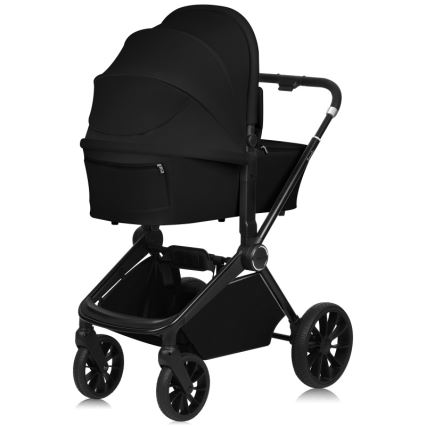 Lionelo - Комбінована коляска 3 в 1 MIKA PLUS чорний онікс