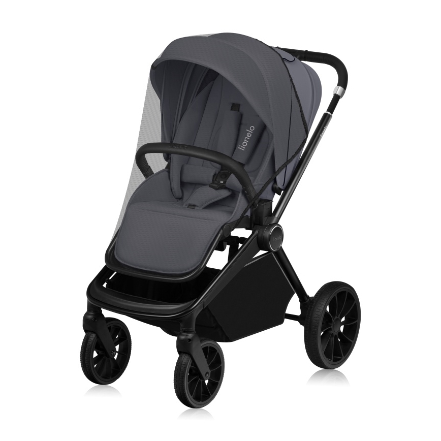 Lionelo - комбінований візок 3 в 1 MIKA PLUS Grey Stone