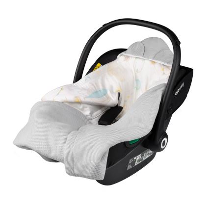 Lionelo - конверт-пеленка для автокресла TRAVEL SWADDLE, 90x90 см, серый Baloon
