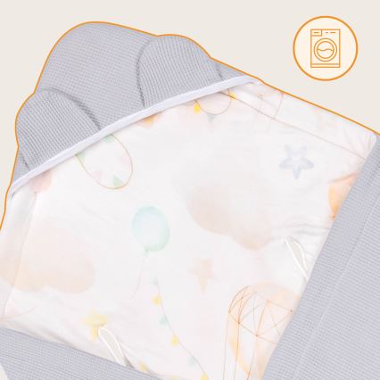 Lionelo - конверт-пеленка для автокресла TRAVEL SWADDLE, 90x90 см, серый Baloon