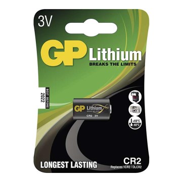 Літієва батарея CR2 GP LITHIUM 3V/800 mAh