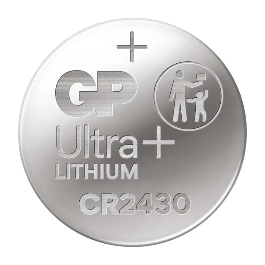 Літієва батарея таблеткового типу CR2430 GP LITHIUM 3V/300 mAh
