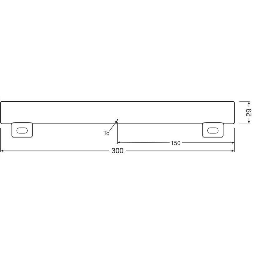 Люмінесцентна LED трубка з регулюванням яскравості S14s/3W/230V 2700K 30 см CRI 90 - Osram