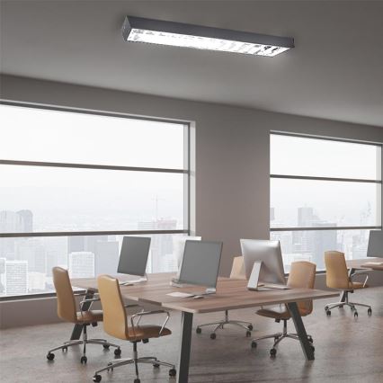 Люмінесцентний світильник T8 2xG13/18W/230V 120 см чорний