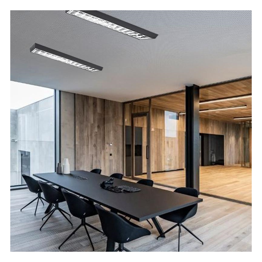 Люмінесцентний світильник T8 2xG13/18W/230V 120 см чорний