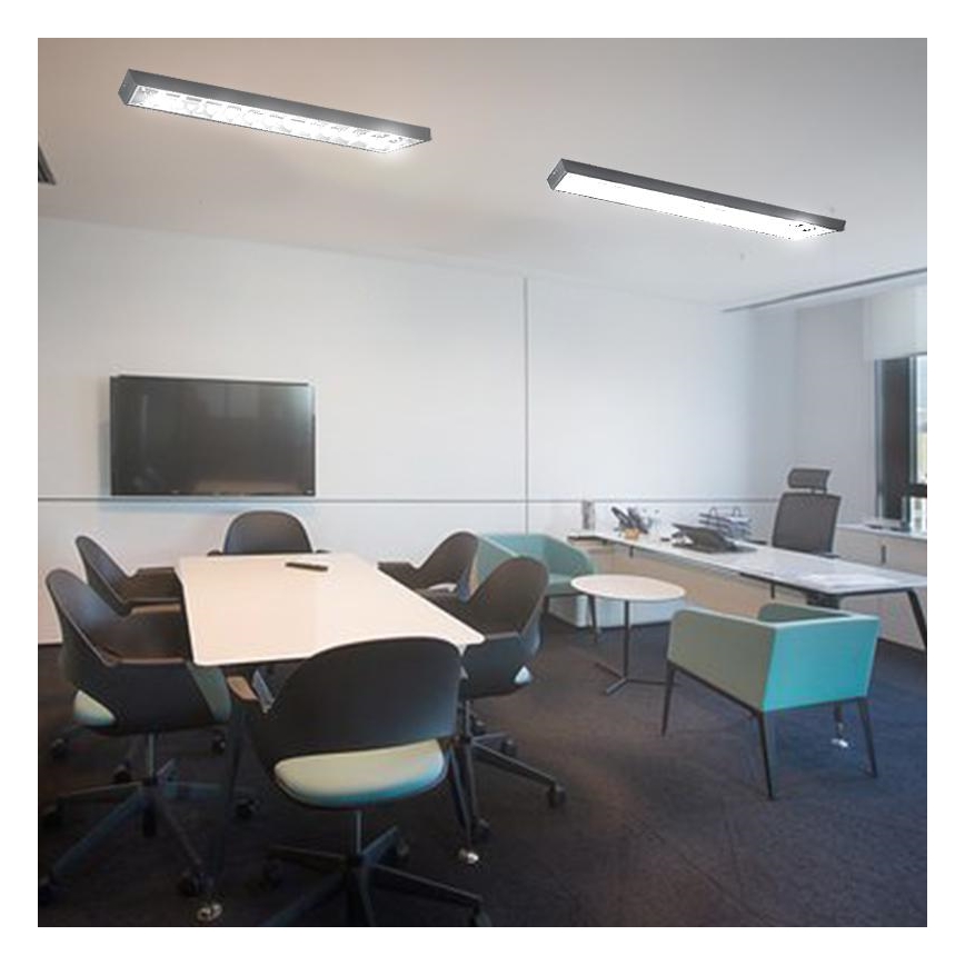 Люмінесцентний світильник T8 2xG13/18W/230V 120 см чорний