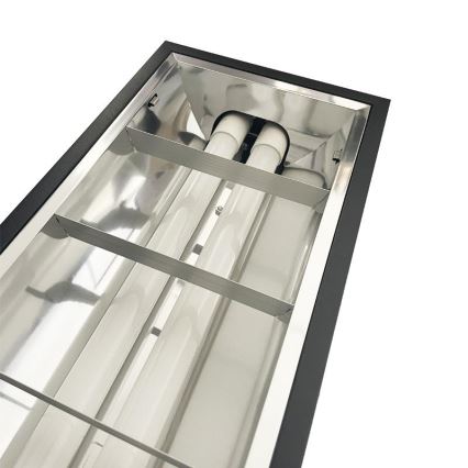 Люмінесцентний світильник T8 2xG13/18W/230V 120 см чорний