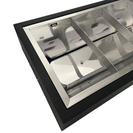 Люмінесцентний світильник T8 2xG13/18W/230V 120 см чорний