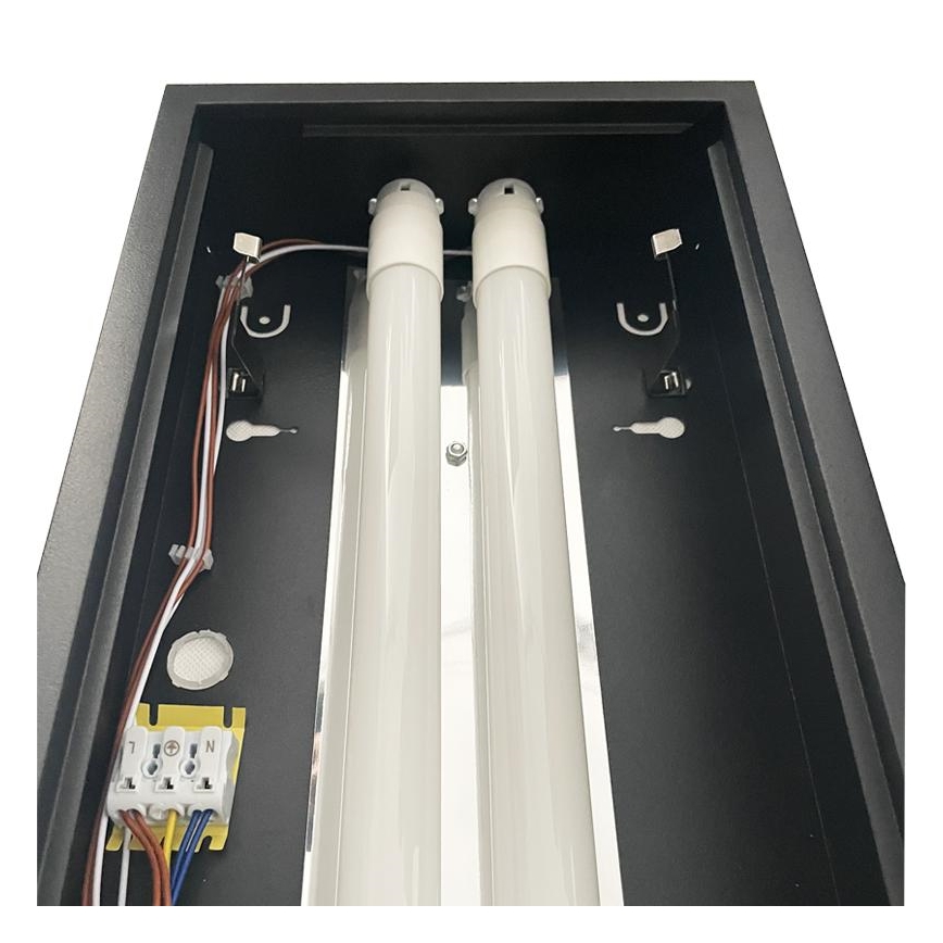 Люмінесцентний світильник T8 2xG13/18W/230V 120 см чорний