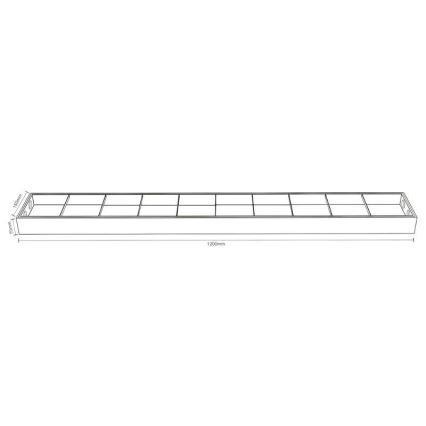 Люминесцентный светильник T8 2xG13/18W/230V 120 см черный