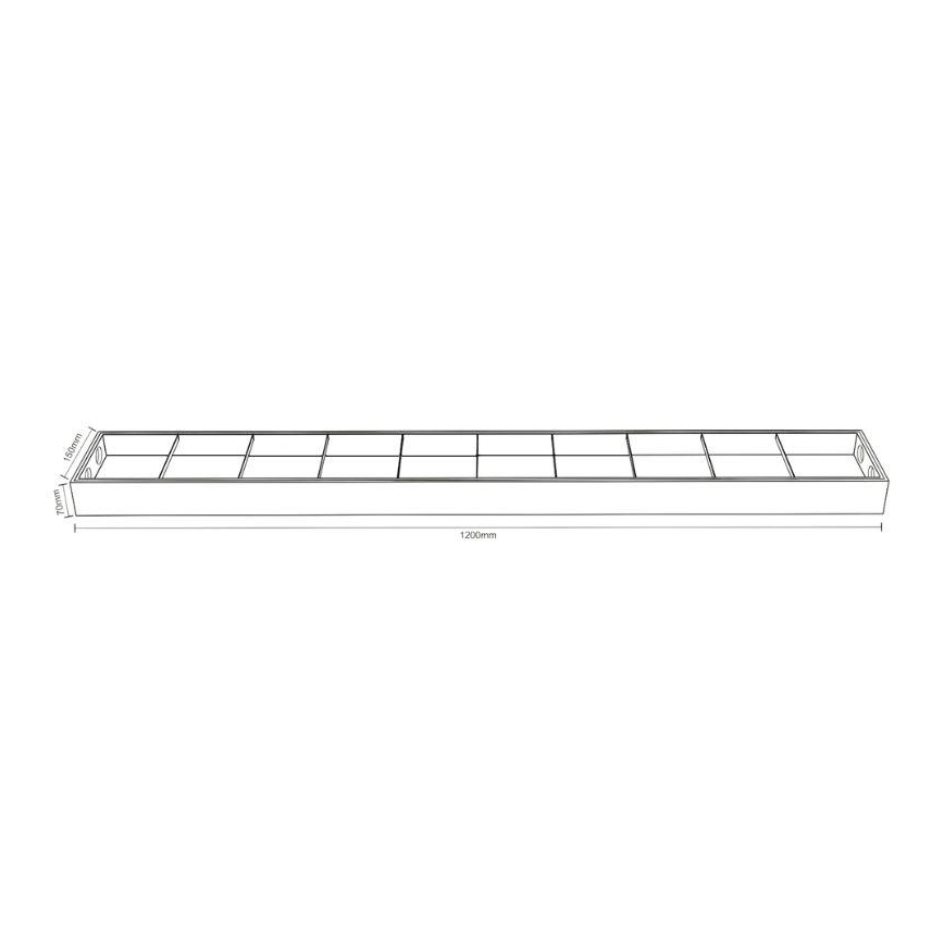 Люминесцентный светильник T8 2xG13/18W/230V 120 см черный