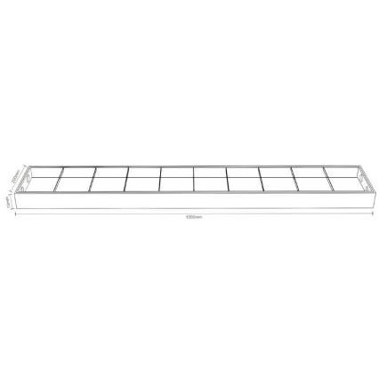 Люминесцентный светильник T8 2xG13/18W/230V 120 см черный