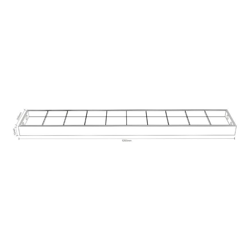 Люминесцентный светильник T8 2xG13/18W/230V 120 см черный