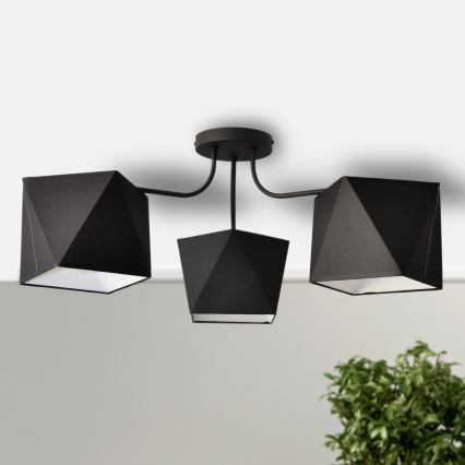 Люстра ADAMANT 3xE27/15W/230V черная