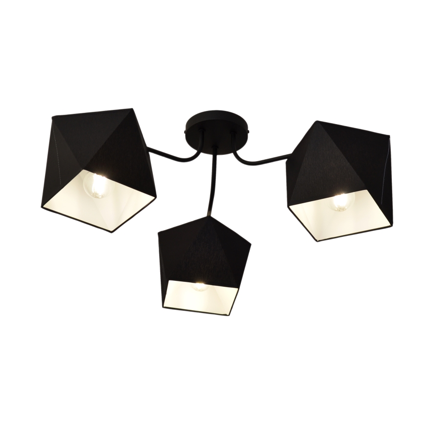 Люстра ADAMANT 3xE27/15W/230V черная