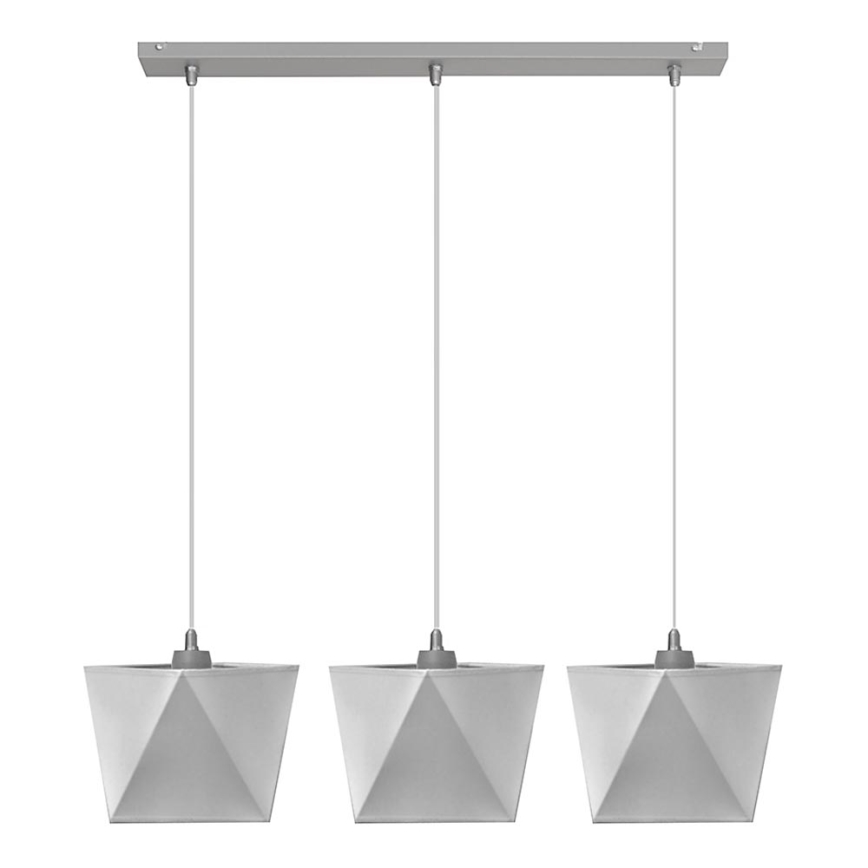 Люстра ADAMANT 3xE27/15W/230V серая