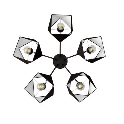Люстра ADAMANT 5xE27/15W/230V черная