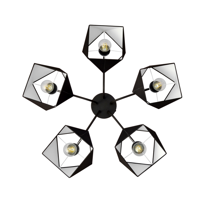 Люстра ADAMANT 5xE27/15W/230V черная