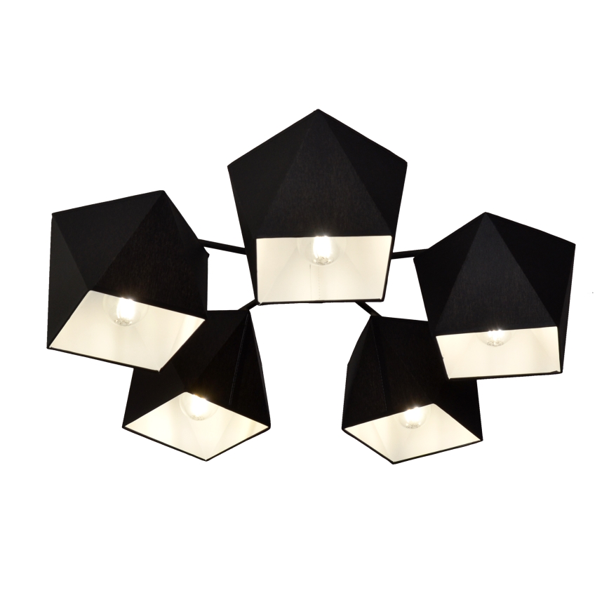 Люстра ADAMANT 5xE27/15W/230V черная